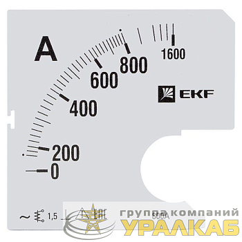 Шкала сменная для A961 800/5А-1.5 PROxima EKF 