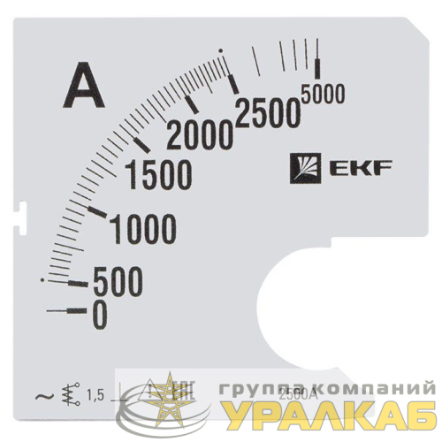 Шкала сменная для A961 2500/5А-1.5 PROxima EKF 