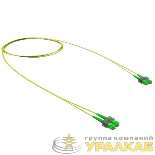 Шнур оптический коммутационный Duplex SC/APC-SC/APC 9/125 (OS2) 1м DKC 
