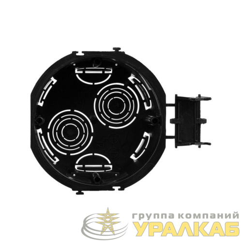 Коробка подрозеточная для сплошных стен черн. под 2 модуля безвинтов. DKC 