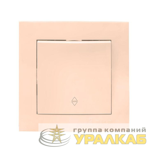 Переключатель проходной 1-кл. СП Валенсия 10А IP20 крем. PROxima EKF 