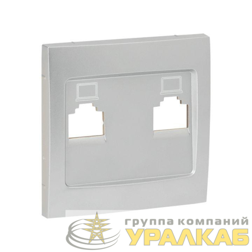 Панель лицевая Валенсия для розетки 1-м RJ-45 сталь PROxima EKF 