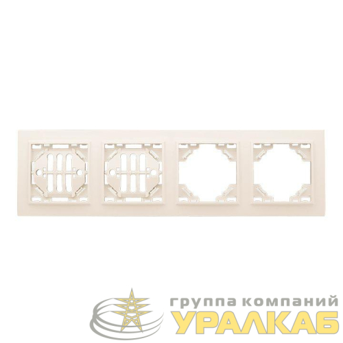 Рамка 4-м Минск горизонтальная беж. EKF 