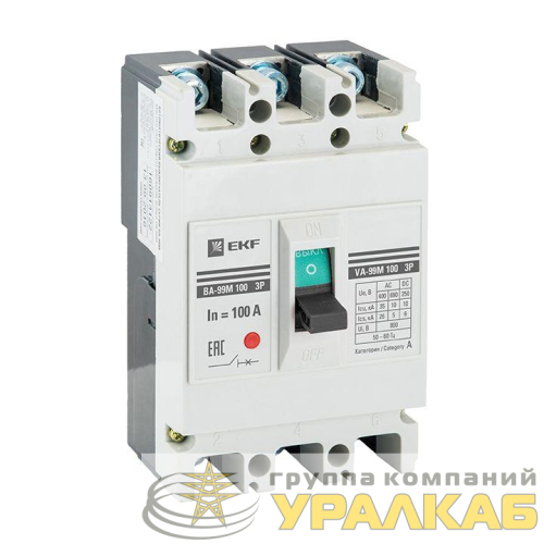 Выключатель автоматический 3п 100/32А 35кА ВА-99М PROxima EKF 