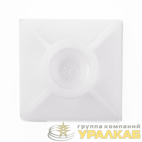 База монтажная самокл. для двух хомутов 19х19 бел. (уп.100шт) DKC 