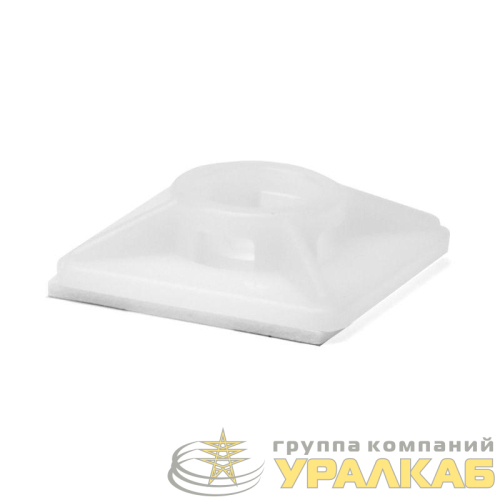 База монтажная самокл. для двух хомутов 19х19 бел. (уп.100шт) DKC 