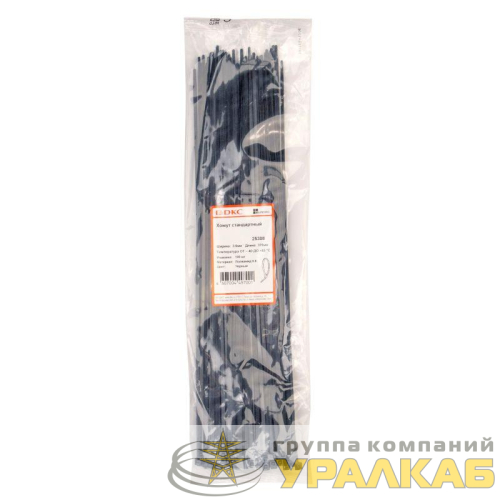 Хомут кабельный 3.6х370 полиамид черн. (уп.100шт) DKC 