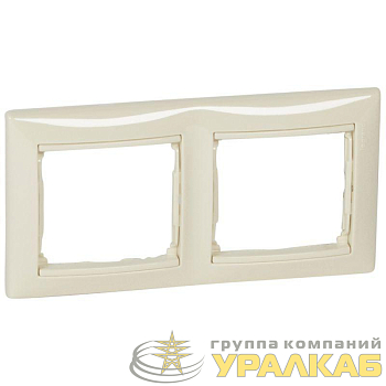 Рамка 2-м Valena горизонт. сл. кость (DIY-упак.) Leg 