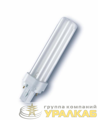 Лампа люминесцентная компакт. DULUX D/E 26W/830 G24q-3 OSRAM 