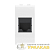 Розетка компьютерная 1-м СП 1мод. Brava RJ45 кат.5E AMP бел. DKC 