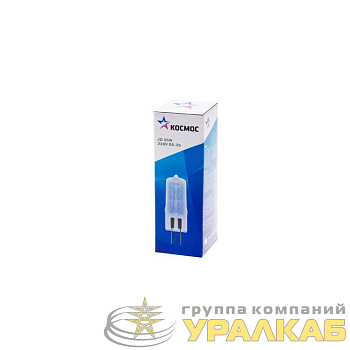 Лампа галогенная JD 35Вт капсула G6.35 3000К 240В КОСМОС 