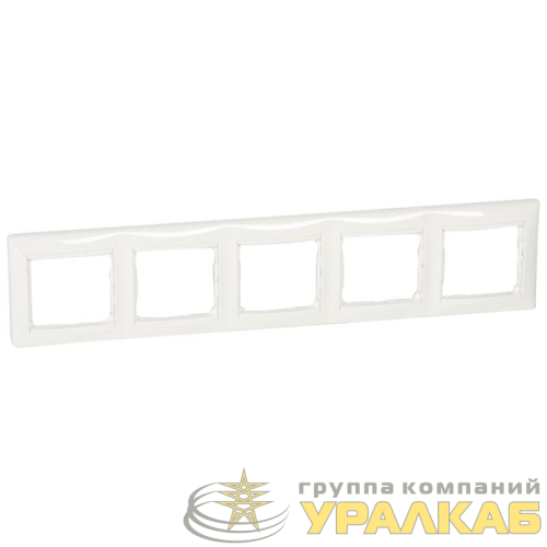Рамка 5-м Valena горизонт. бел. Leg 