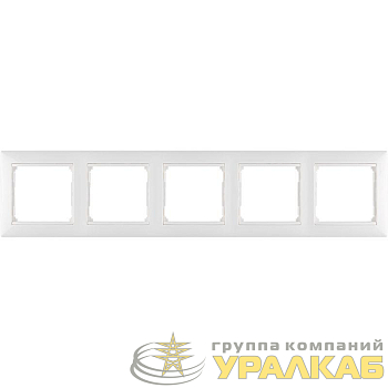 Рамка 5-м Valena горизонт. бел. Leg 