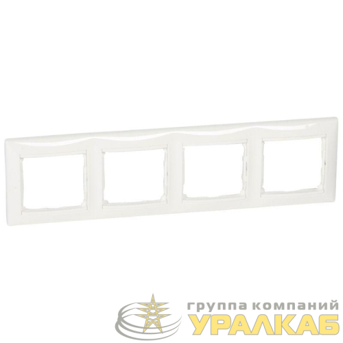 Рамка 4-м Valena горизонт. бел. Leg 