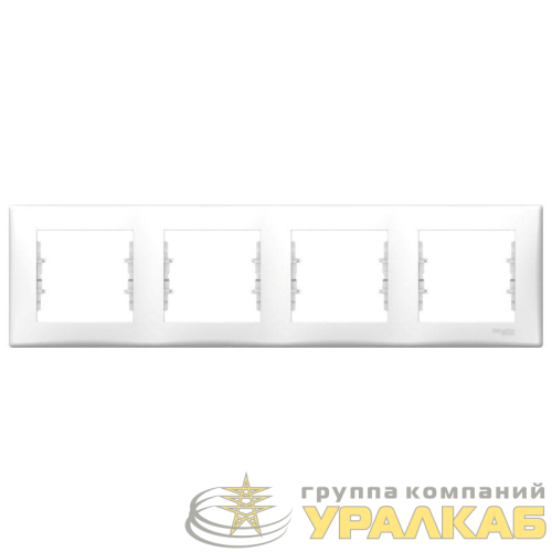 Рамка 4-м Sedna горизонт. бел. SchE 