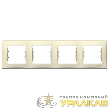 Рамка 4-м Sedna горизонт. беж. SchE 
