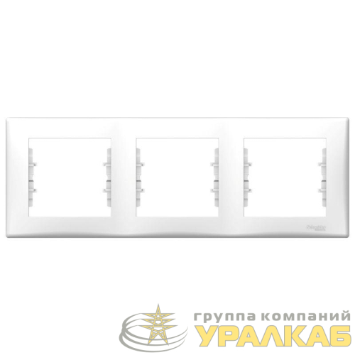 Рамка 3-м Sedna горизонт. бел. SchE 