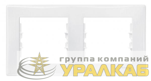 Рамка 2-м Sedna горизонт. бел. SchE 