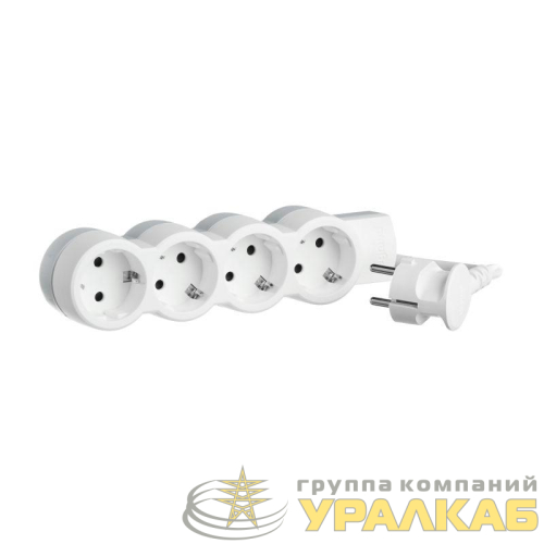 Удлинитель 4х1.5м с заземл. 16А IP20 "Стандарт" Leg 