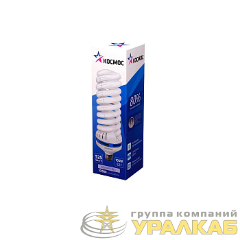 Лампа люминесцентная компакт. SPC 105Вт E27 спиральная 4000К КОСМОС 