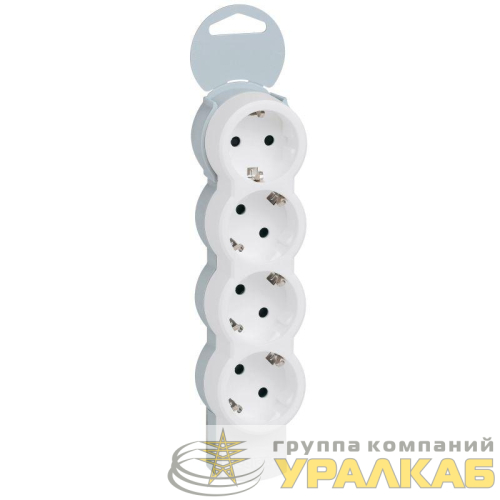 Колодка удлинителя 4х2К+З с заземл. 16А IP20 без шнура ''Стандарт'' Leg 