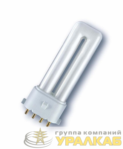 Лампа люминесцентная компакт. DULUX S/E 9W/840 2G7 OSRAM 
