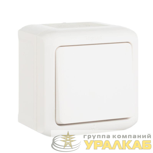 Выключатель 1-кл. ОП Quteo 10А IP44 250В 10AX бел. Leg 