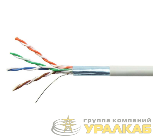 Кабель витая пара F/UTP кат.6 4х2х23AWG solid CU PVC Six сер. 305м (м) SUPRLAN 