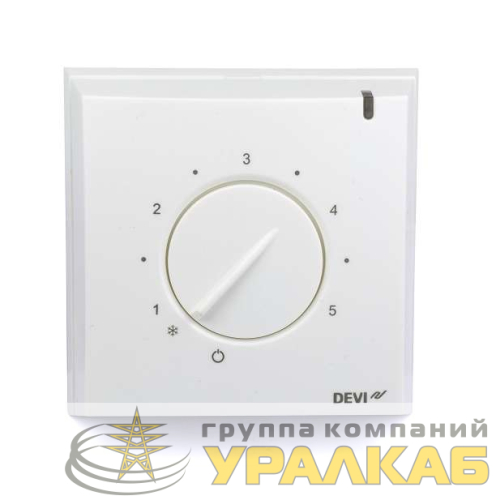 Терморегулятор DEVIreg D-130 16А накладной с датчиком пола DEVI 