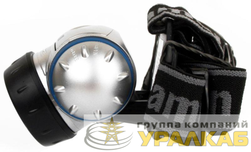 Фонарь налобный LED5310-7F3 (7LED 3 режима; 3хR03 в комплекте; метал.) Camelion 