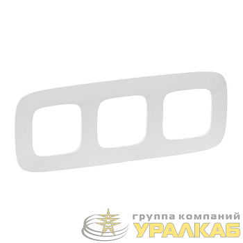 Рамка 3-м Valena Allure универсальная бел. Leg 