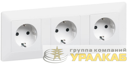Рамка 3-м Valena Life универсальная бел. Leg 