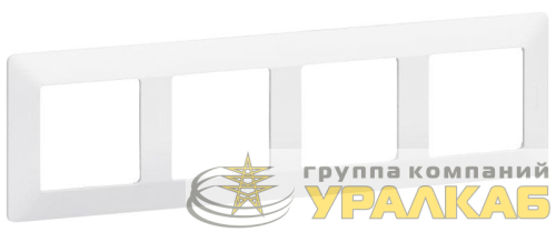 Рамка 4-м Valena Life универсальная бел. Leg 