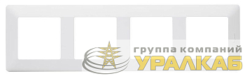 Рамка 4-м Valena Life универсальная бел. Leg 