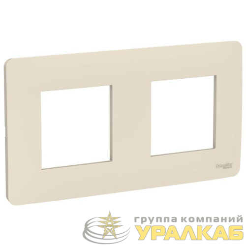 Рамка 2-м UNICA STUDIO беж. SchE 