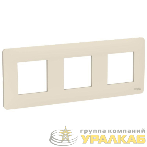 Рамка 3-м UNICA STUDIO беж. SchE 