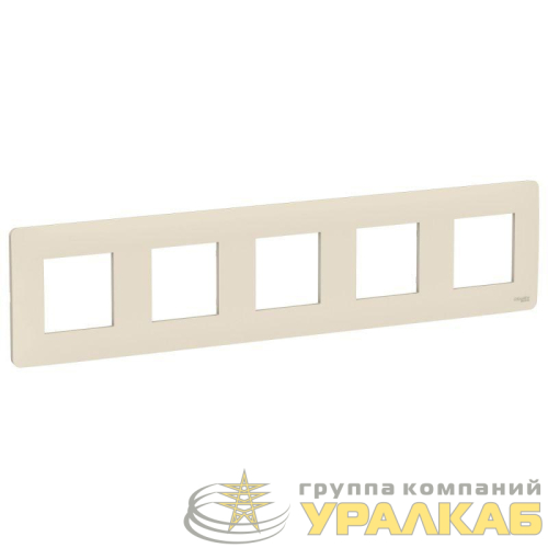 Рамка 5-м UNICA STUDIO беж. SchE 