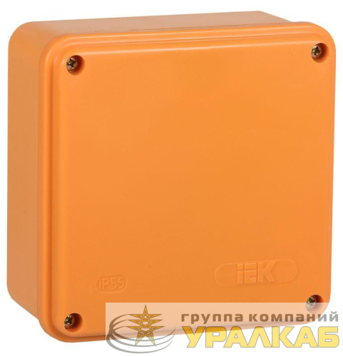 Коробка распаячная огнестойкая ПС 100х100х50 6P 4кв.мм IP44 гладкие стенки IEK 