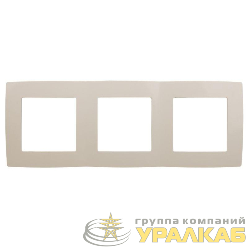 Рамка 3-м 12-5003-02 сл. кость ЭРА 