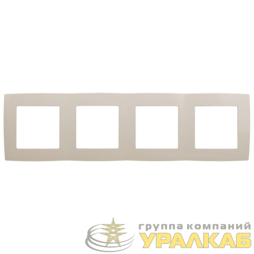 Рамка 4-м 12-5004-02 сл. кость ЭРА 