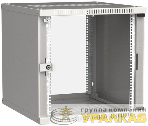 Шкаф LINEA WE 12U 600х600мм дверь стекло сер. ITK 