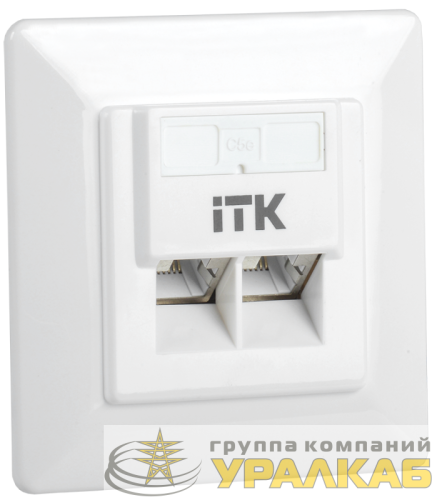 Розетка компьютерная 2-м СП RJ45 кат.5E FTP ITK 