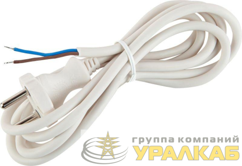 Шнур для бра 1.8м ШВВП 2х0.75 бел. UX-ШВВП-2х0.75-1.8m-W ЭРА 