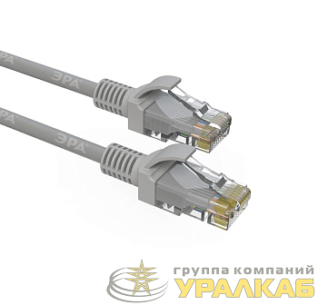 Патч корд U/UTP кат.5e PC-2U-A 2м сер. Simple Эра 