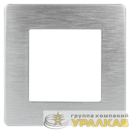 Рамка 1-м 12-5101-03 сатин алюм. Эра 
