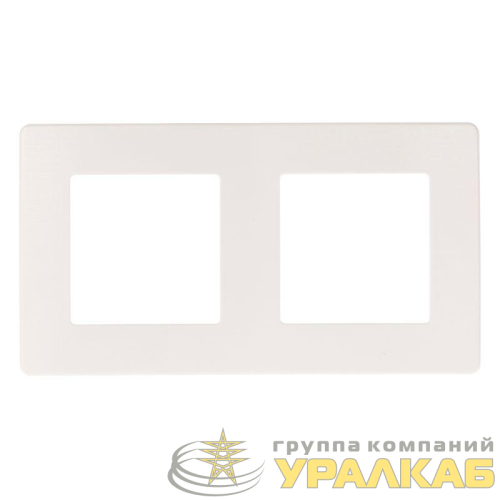 Рамка 2-м 12-5102-01 сатин бел. Эра 