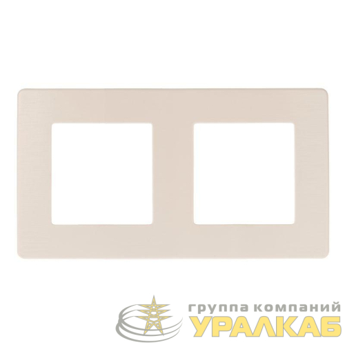 Рамка 2-м 12-5102-02 сатин сл. кость Эра 