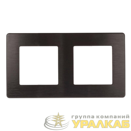 Рамка 2-м 12-5102-05 сатин антрацит Эра 