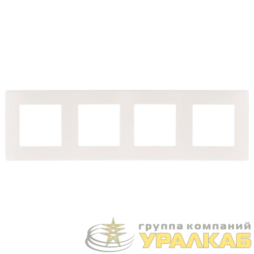 Рамка 4-м 12-5104-01 сатин бел. Эра 