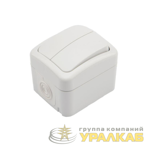 Выключатель 2-кл. ОП Mini OG IP54 бел. Kranz 